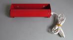 Mooi vrolijk rood vintage bedlampje met draaibaar kapje, Ophalen of Verzenden, Zo goed als nieuw, Metaal, Vintage