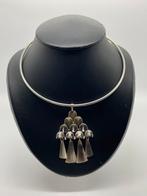 Z676 Prachtige zilveren spang met hanger David Andersen, Ophalen of Verzenden, Zilver, Ketting