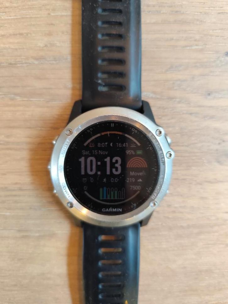 Garmin Fenix 3 - GPS sporthorloge, Sieraden, Tassen en Uiterlijk, Sporthorloges, Gebruikt, Android, Zwart, Afstand, Calorieverbanding