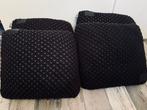 VOLT, 4 zwarte kussenhoesen met binnenkussen en goude rits., Huis en Inrichting, Woonaccessoires | Kussens, Verzenden, Zo goed als nieuw