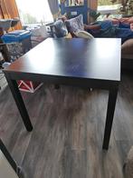 IKEA Hoge Vierkante Eettafel Stevig Zwart als Nieuw! 110x110, Huis en Inrichting, Tafels | Eettafels, Ophalen, Zo goed als nieuw