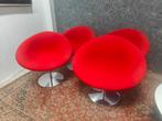 Artifort Pierre Paulin globe design stoel fauteuil, Huis en Inrichting, Stoelen, Ophalen, Gebruikt, Rood, Stof