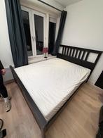 Ikea Hemnes bed + lattenbodem 160x200 (excl. matras), Gebruikt, 90 cm, Bruin, Tweepersoons