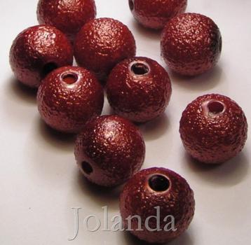 0138 Diep Donker Rode Stardust Acryl Kralen (12 mm) beschikbaar voor biedingen