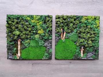mosschilderij duo-luik beschikbaar voor biedingen