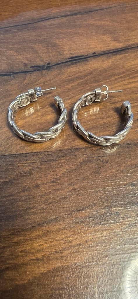 Buddha to Buddha Oorbellen 3cm, Sieraden, Tassen en Uiterlijk, Oorbellen, Zo goed als nieuw, Hangers, Zilver, Zilver, Ophalen of Verzenden