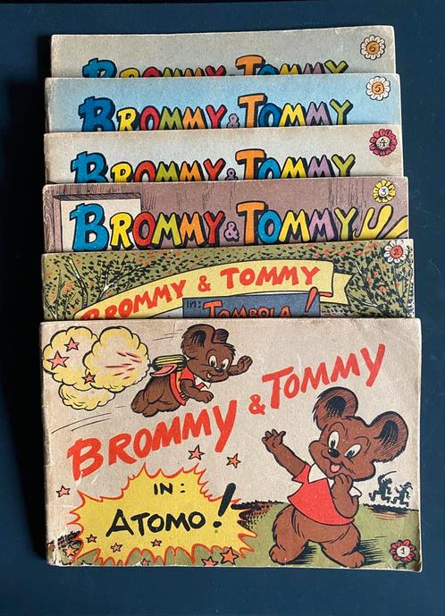 6 delen Brommy & Tommy, Boeken, Strips | Comics, Zo goed als nieuw, Meerdere comics, Europa, Ophalen of Verzenden