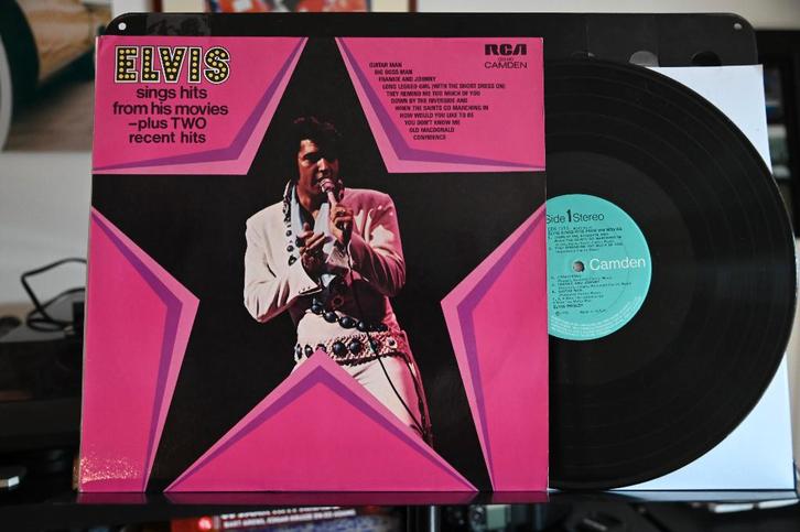 LP 1972 Elvis Presley       Elvis sings hits from his movies, Cd's en Dvd's, Vinyl | Rock, Zo goed als nieuw, Poprock, 12 inch