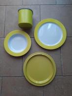 Mepal Rosti: 2 x diep bord, 4 grote borden, 1 pot limegroen, Ophalen, Zo goed als nieuw