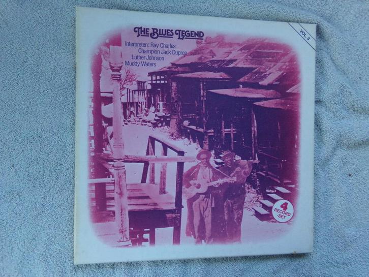 BLUES 24 : THE BLUES LEGEND  vol.3 ( box  4 LP ), Cd's en Dvd's, Vinyl | Jazz en Blues, Zo goed als nieuw, Blues, 1960 tot 1980