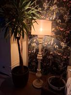 Staande grote bolpoot lamp, Verzenden, Hout, 150 tot 200 cm