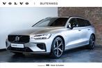 Volvo V60 T6 Automaat Plug-in hybrid AWD Ultra Dark | Panora, Auto's, Stof, 4 cilinders, Vierwielaandrijving, Zilver of Grijs