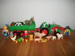 traktor met aanhanger en boerderijdieren / boer / dieren, Ophalen of Verzenden, Gebruikt, Complete set
