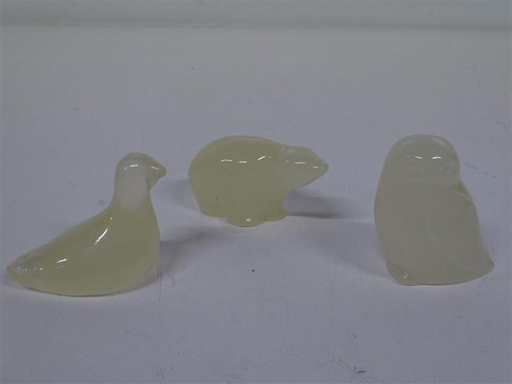 A6825 Hadeland vintage glazen beeldjes, Antiek en Kunst, Kunst | Beelden en Houtsnijwerken, Ophalen of Verzenden