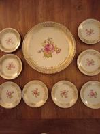 9 delig antiek servies Bavaria Elfenbein Porzellan, Ophalen of Verzenden