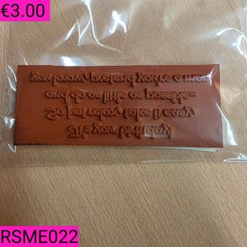 Rubberen stempels deel 2 beschikbaar voor biedingen