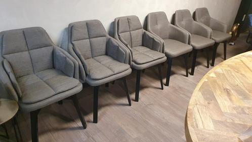 Zes maal eetkamerstoel Helen en Hanna, Huis en Inrichting, Stoelen, Nieuw, Vijf, Zes of meer stoelen, Grijs, Ophalen