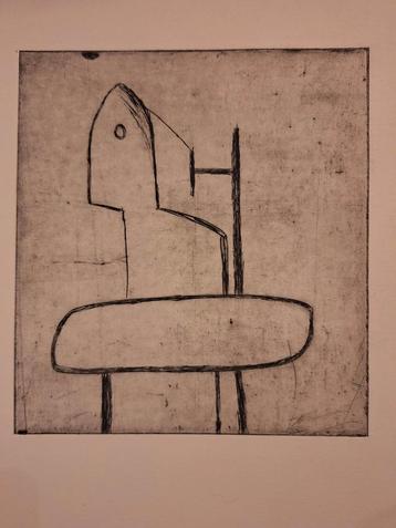 Vreemde Ets - Abstracte Voorstelling beschikbaar voor biedingen