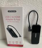 Sitecom USB C Dock/Hub station, CN-408,5-in-1:HDMI/PD/4K/5GB, Docking station, Ophalen of Verzenden, Zo goed als nieuw, Sitecom