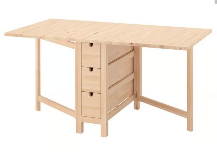 IKEA Norden Klaptafel - Berkenhout, Huis en Inrichting, Tafels | Eettafels, Ophalen