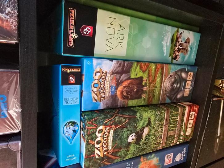 Ark nova + uitbreiding, mennefer, arcs + blighted reach, Hobby en Vrije tijd, Gezelschapsspellen | Bordspellen, Gebruikt, Ophalen of Verzenden