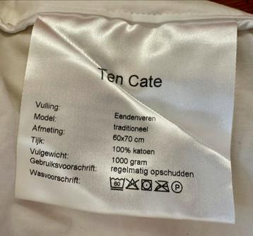 Twee Ten Cate eendendons kussens beschikbaar voor biedingen