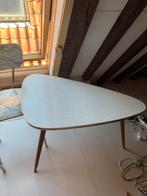 Salontafel en 3 stoeltjes formica marmer fineer jaren 50 60, Huis en Inrichting, Ophalen, Gebruikt, 50 tot 100 cm, 50 tot 100 cm
