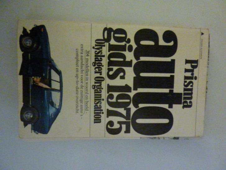 Prisma autogids 1975 incl bijlage, Boeken, Overige Boeken, Gelezen, Verzenden
