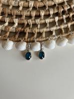 Ti Sento Oorbellen met Blauwe Steen, Blauw, Ophalen of Verzenden, Zo goed als nieuw, Met edelsteen