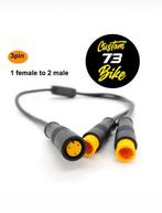 3 Pin HIGO Connector Y-splitter signal kabel voor E-bike, Ophalen of Verzenden, Nieuw