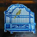 Aardewerk plaquette, vogelkooi, Tichelaar Makkum, ca. 1900, Ophalen