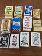 Verzameling Vintage Speelkaarten Bedrijfsreclame, Verzamelen, Speelkaarten, Jokers en Kwartetten, Ophalen of Verzenden, Gebruikt