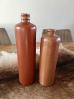 Vintage Aardewerk Jenever Flessen, Gebruikt, Overige kleuren, Aardewerk of Porselein, Ophalen of Verzenden