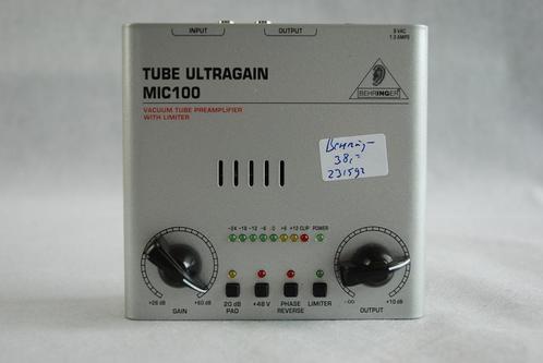 Behringe MIC100 tube ultragain pre amp   <231592>, Muziek en Instrumenten, Instrumenten | Onderdelen, Gebruikt, Drums of Percussie