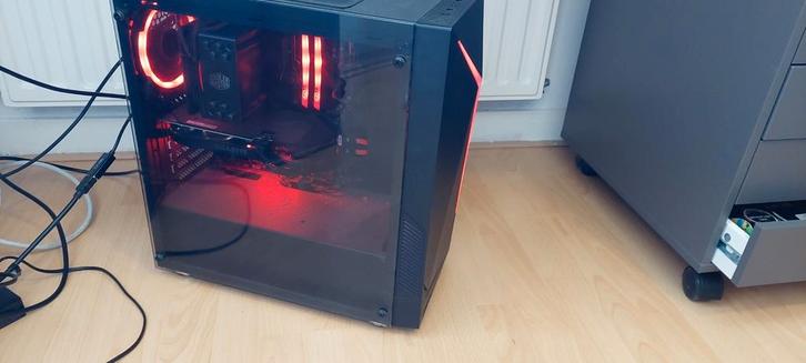 Game pc met GTX 1660 + monitor, Computers en Software, Desktop Pc's, Gebruikt, 3 tot 4 Ghz, HDD, SSD, 16 GB, Met videokaart, Met monitor