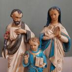 Lucky Vintage Heilige Familie Gipsen Beeld - Brocante Staat, Antiek en Kunst, Ophalen