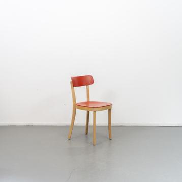 3 Vitra Basel stoel Rood hout eiken blank beschikbaar voor biedingen