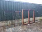 Kozijn met dubbelglas, Ophalen, Gevelraam of Ruit, Gebruikt, 120 tot 160 cm