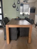 Eettafel, salontafel en hoektafels, Huis en Inrichting, Tafels | Salontafels, Ophalen, 50 tot 100 cm, Zo goed als nieuw, 150 tot 200 cm