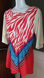 Mina UK rode tuniek M / L 42 44 top shirt | Gratis Verzenden, Verzenden, Maat 42/44 (L), Mina UK, Zo goed als nieuw