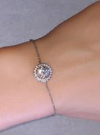 armband zilver met witte zirkonia Twice as Nice, Sieraden, Tassen en Uiterlijk, Armbanden, Met strass, Verzenden, Nieuw, Zilver