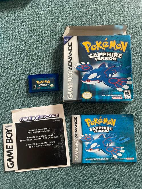 USA Sapphire 1x, Spelcomputers en Games, Games | Nintendo Game Boy, Zo goed als nieuw, 1 speler, Ophalen of Verzenden