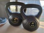 Kettlebell 4 en/of 6 kg., Ophalen of Verzenden, Zo goed als nieuw, Benen, Kettlebell