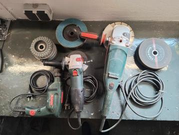 Metabo slijptollen 125 en 180 mm en boormachine  beschikbaar voor biedingen
