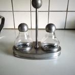 Zilvertinnen  peper en zout stel, Antiek en Kunst, Antiek | Tin, Ophalen of Verzenden