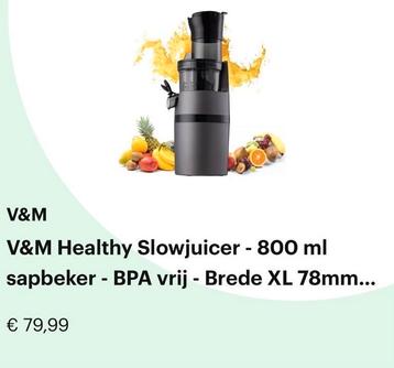 Slowjuicer - Verse sappen makkelijk gemaakt! beschikbaar voor biedingen