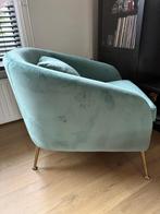 Riviera Maison Fauteuil Licht Turquoise, Huis en Inrichting, Fauteuils, Ophalen, 75 tot 100 cm, Zo goed als nieuw, 75 tot 100 cm