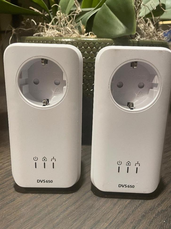 KPN DVS650 Powerline adapters (2 stuks), Computers en Software, WiFi-versterkers, Zo goed als nieuw, Ophalen of Verzenden