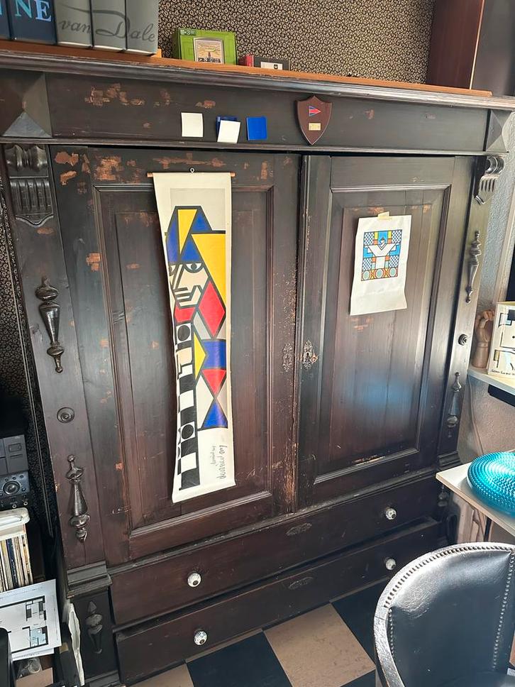 Antieke kledingkast, Antiek en Kunst, Antiek | Meubels | Kasten, Ophalen