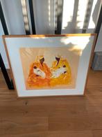 Orginele zeefdruk Les mammans, Ophalen